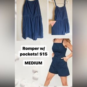 Old Navy chambray romper (with pockets)
